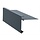 Aluminium daktrim RAL 9005 - 35x35mm - per lengte à 2,5 meter - zwart