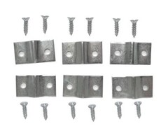 Traliebeslag 20x36mm(set van 6) [2mm] Galvanisch Verzinkt