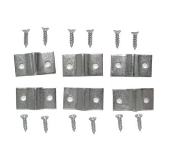 Traliebeslag 20x36mm Verzinkt - Set van 6 stuks