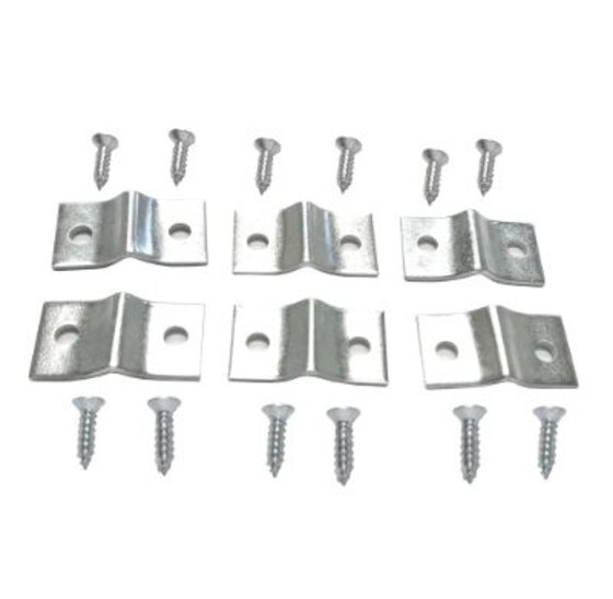 Traliebeslag 20x36mm Verzinkt - Set van 6 stuks