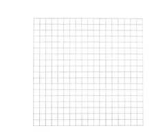 Gaaspaneel - 180x180 cm (maas:10x10 cm) [4mm] - Galvanisch verzinkt - per stuk