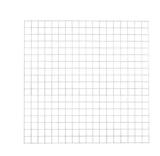 Gaaspaneel 180x180 cm Verzinkt - Maas 10x10 cm - 4mm