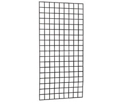 Gaaspaneel - 80x170cm (maas:7,5x7,5cm) [4mm] - Zwart gepoedercoat - per 100 stuks