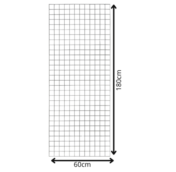 Gaaspaneel 60x180cm verzinkt - maaswijdte 5x5cm, draaddikte 4mm