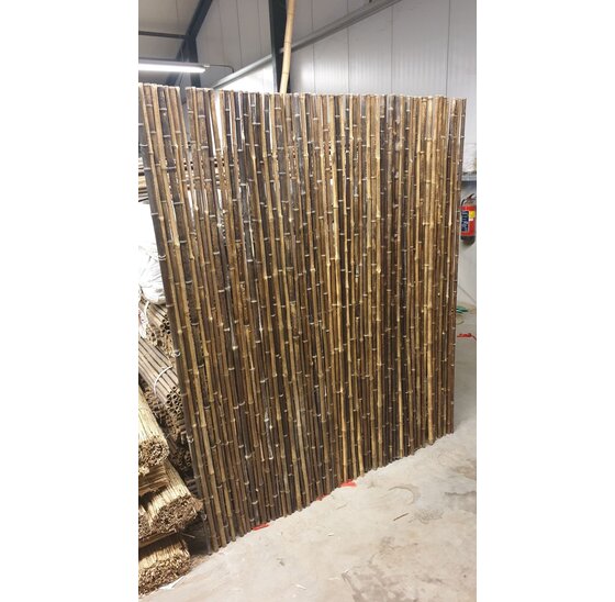 Bamboemat donker ongebrand 100x180 cm - natuurlijke donkere kleur