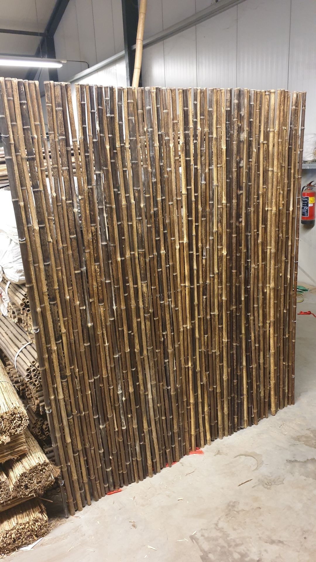 Bamboemat donker ongebrand 100x180 cm - natuurlijke donkere kleur