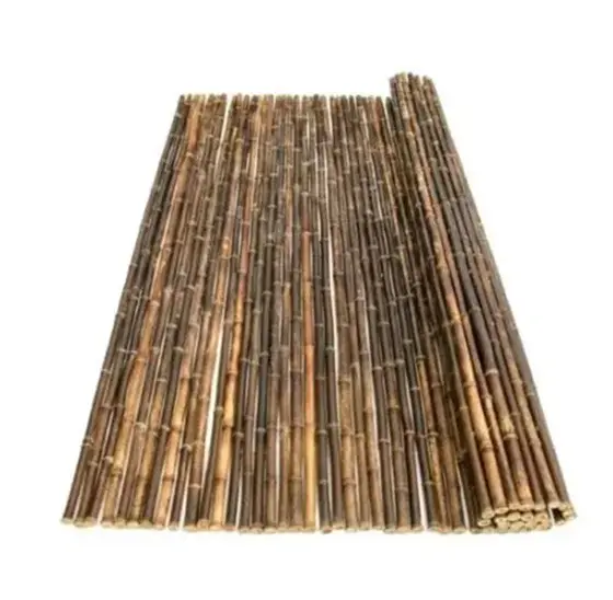 Bamboemat donker ongebrand 100x180 cm - natuurlijke donkere kleur