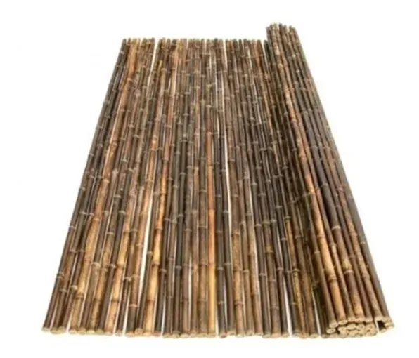 Bamboemat donker ongebrand 100x180 cm - natuurlijke donkere kleur