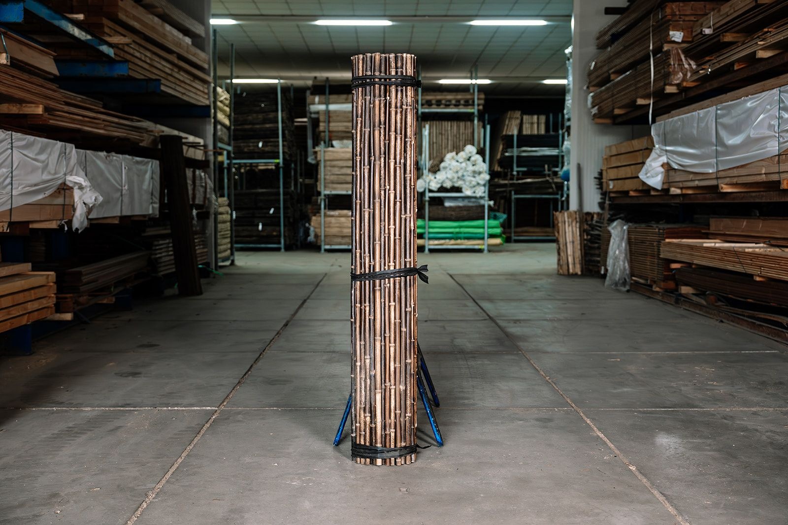 Bamboemat donker ongebrand 100x180 cm - natuurlijke donkere kleur