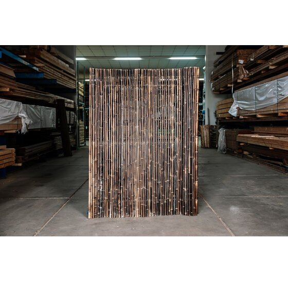 Bamboemat donker ongebrand 100x180 cm - natuurlijke donkere kleur