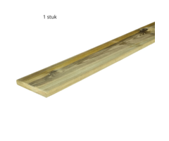Geïmpregneerde grenen tuinplank 180x14x1,5cm geschaafd 4 zijden