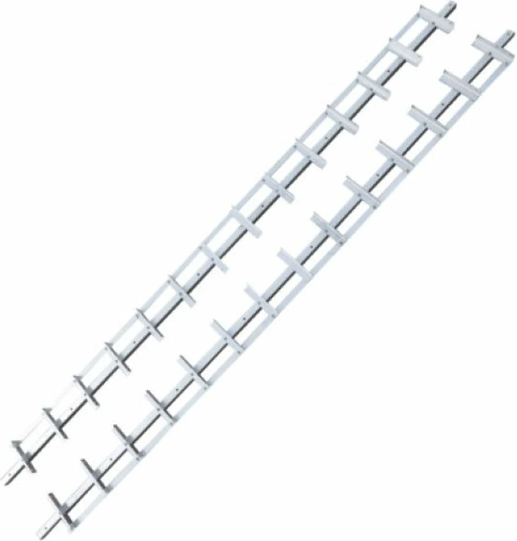 Draaibare lamellen RVS 220 cm compleet met zwarte planken 170 cm