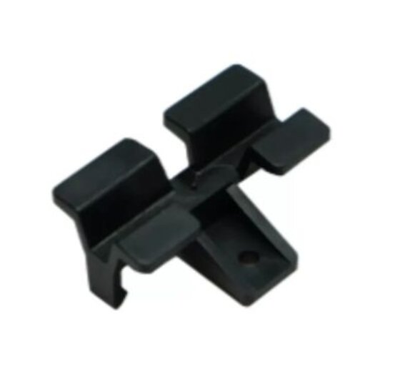 Solidor Clips voor assymmetrische groeven - Zwart kunststof - per 100