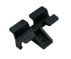 Solidor Clips voor assymmetrische groeven - Small 8mm - Zwart kunststof - per 100