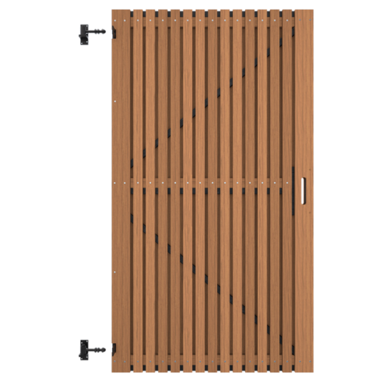 Ayous houten lattendeur voor tuin - licht en duurzaam hout