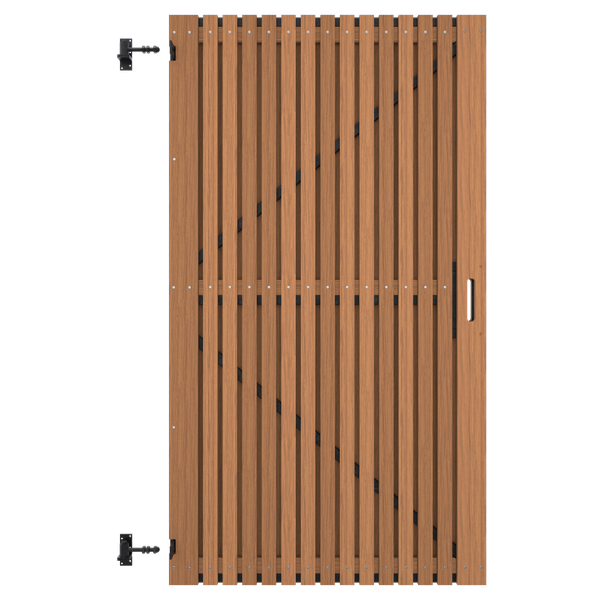 Ayous houten lattendeur voor tuin - licht en duurzaam hout