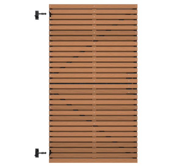 Ayous houten lattendeur voor tuin - licht en duurzaam hout