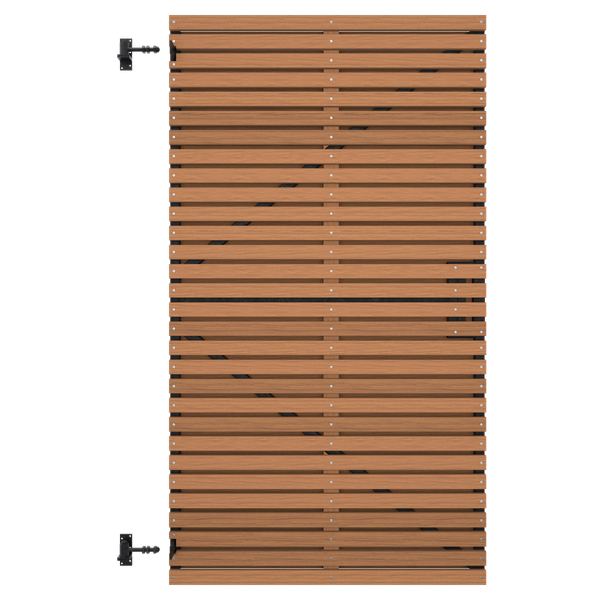 Ayous houten lattendeur voor tuin - licht en duurzaam hout