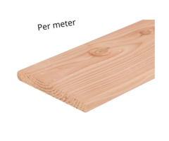 Schuttingplank vuren geschaafd 100 x 14 x 1.8 ( per meter)