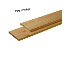 Geïmpregneerde schuttingplank grenen 100x14x1,5 cm (per meter)