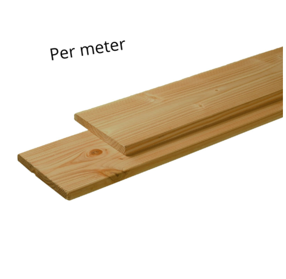 Geïmpregneerde schuttingplank grenen 100x14x1,5 cm (per meter)