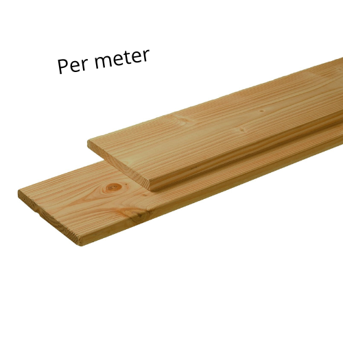 Geïmpregneerde schuttingplank grenen 100x14x1,5 cm (per meter)
