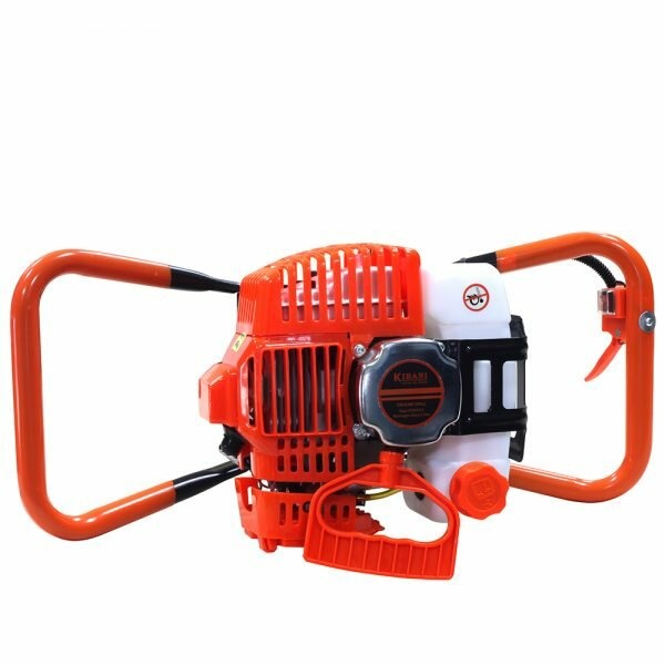 Benzine grondboor 52cc 2.3pk met 60mm en 80mm boor + verlengstuk