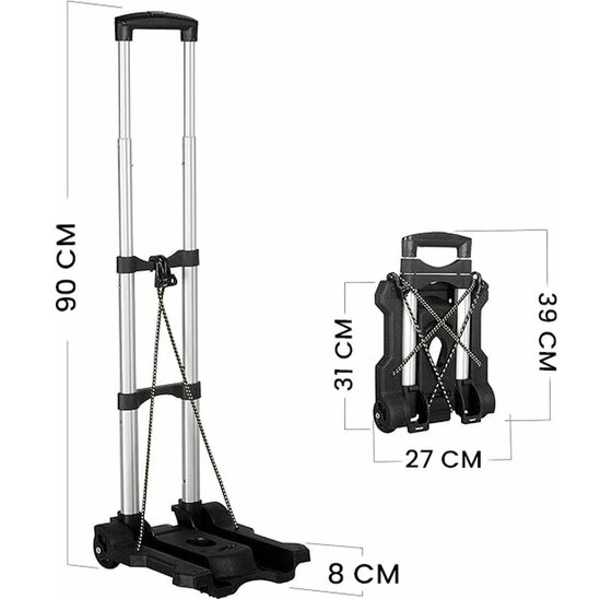 Kibani opvouwbare steekwagen CargoMate