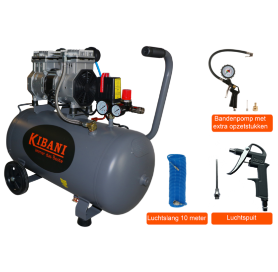 Kibani STILLE compressor 50 liter - SET