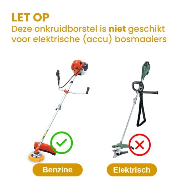 Kibani Nylon Onkruidborstel 20cm voor Bosmaaier