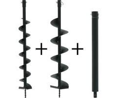 Kibani grondboren 100 mm + 150 mm + verlengstuk