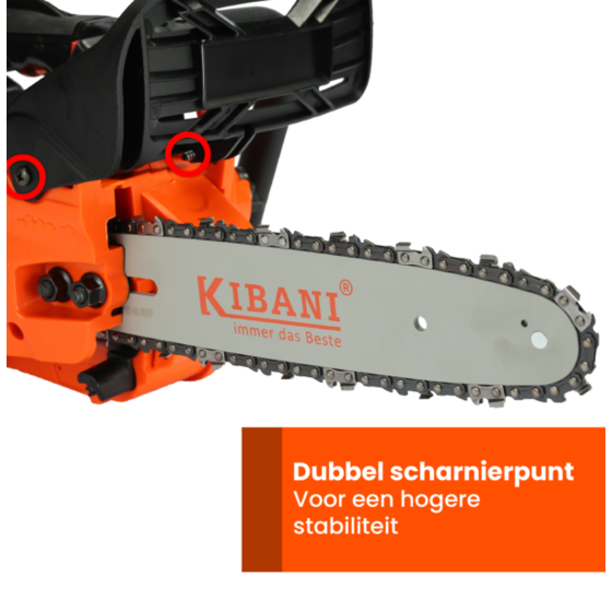 Kibani kettingzaag 25 cm - 25,4 cc benzine tophandle