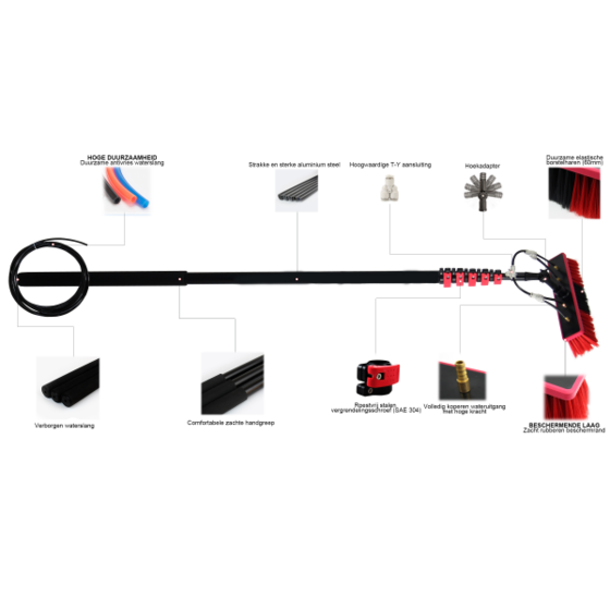 Kibani telescoop borstel 6m