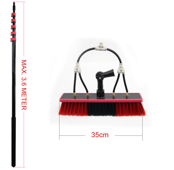 Kibani Telescoop Borstel 3.60m met Watertoevoer