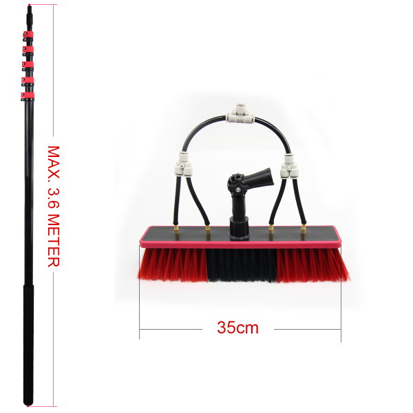 Kibani Telescoop Borstel 3.60m met Watertoevoer