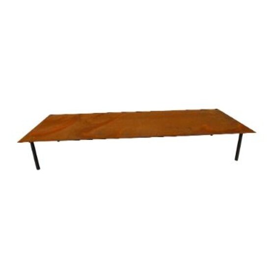 Cortenstaal stapsteen 250x600mm 2mm dik voor tuinpad