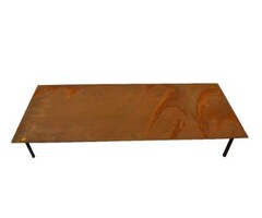 Cortenstaal stapsteen 250x600mm 2mm dik voor tuinpad