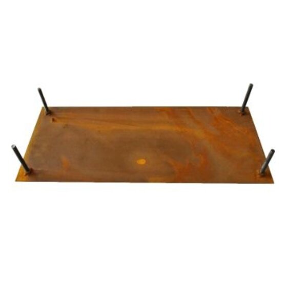 Cortenstaal stapsteen 300x800mm, 2mm dik voor tuinpad