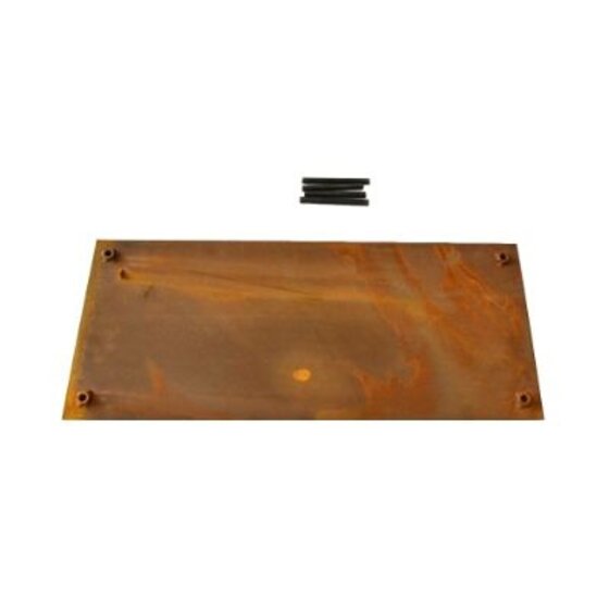 Cortenstaal stapsteen 300x800mm, 2mm dik voor tuinpad