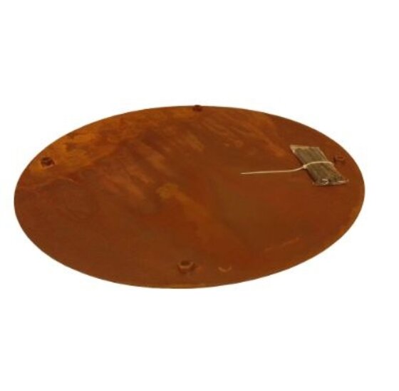 Cortenstaal stapsteen rond 500mm diameter, 2mm dik