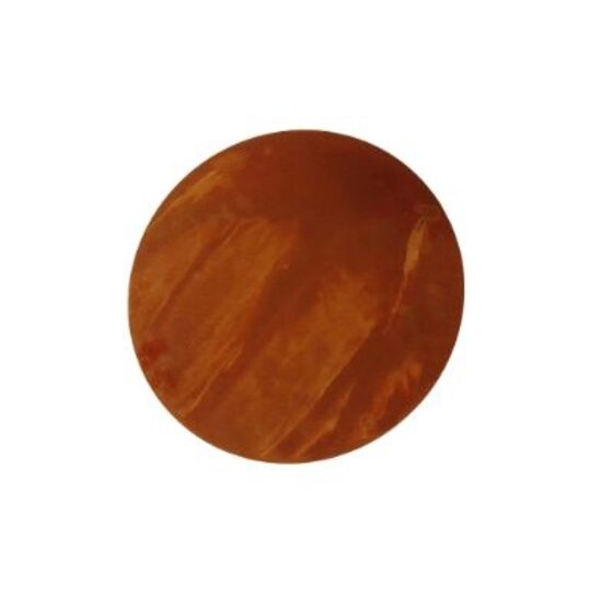 Cortenstaal stapsteen rond 500mm diameter, 2mm dik
