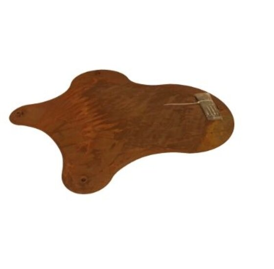 Cortenstaal stapsteen 500x600 mm, 2 mm dik, roestbruine tuinpad