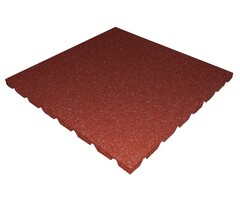 Heebra Tegel rubber rood 500x500x25 mm