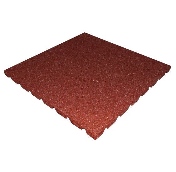 Heebra Tegel rubber rood 500x500x25 mm