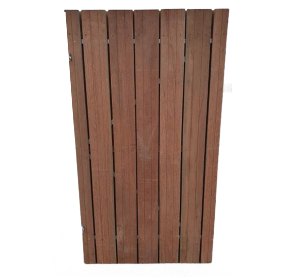 Houten tuindeur douglas 195 cm hoog met slot en scharnieren