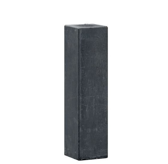 Betonpoer 12x12x45 cm antraciet met M16 huls oud-hollands