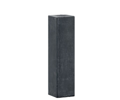 Betonpoer 15x15x60 cm antraciet oud-hollands met M16 huls