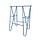 Klapschraag blauw 125 CM
