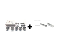 Heebra Wandbevestigingsets voor schuifpoorten tot 100kg 1365x1900mm