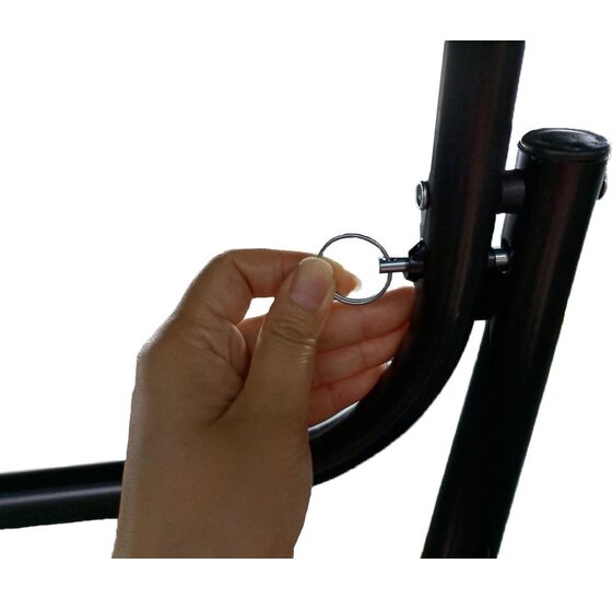 1 x Statafel Zwart + 1 x rok Zwart